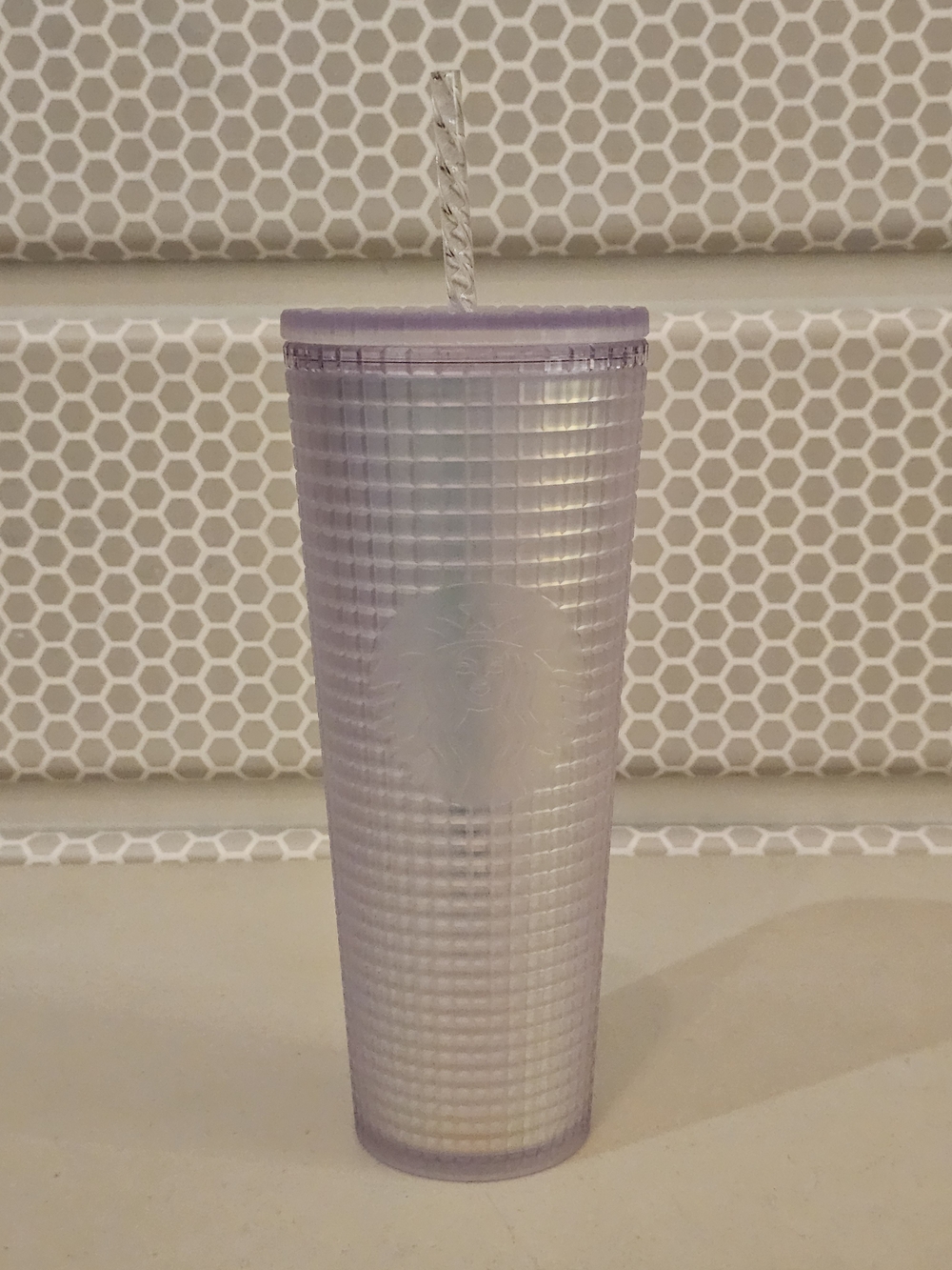Starbucks Frosty Grid Tumbler with Straw